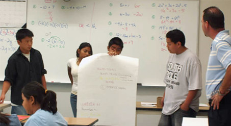 Science students in the classroom